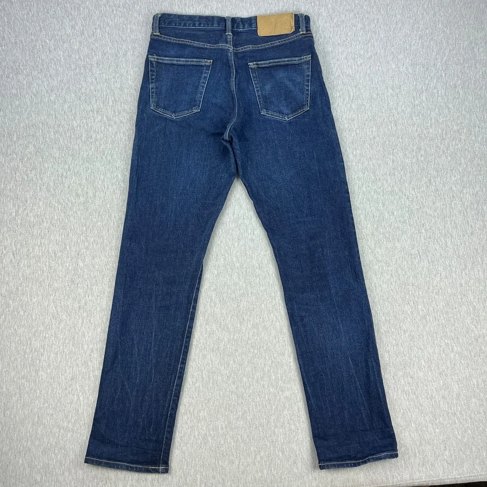 Buck Mason Ford Standard Jeans Mens 30x34 *Fits 31x32 Blue 14oz Double-Dipped